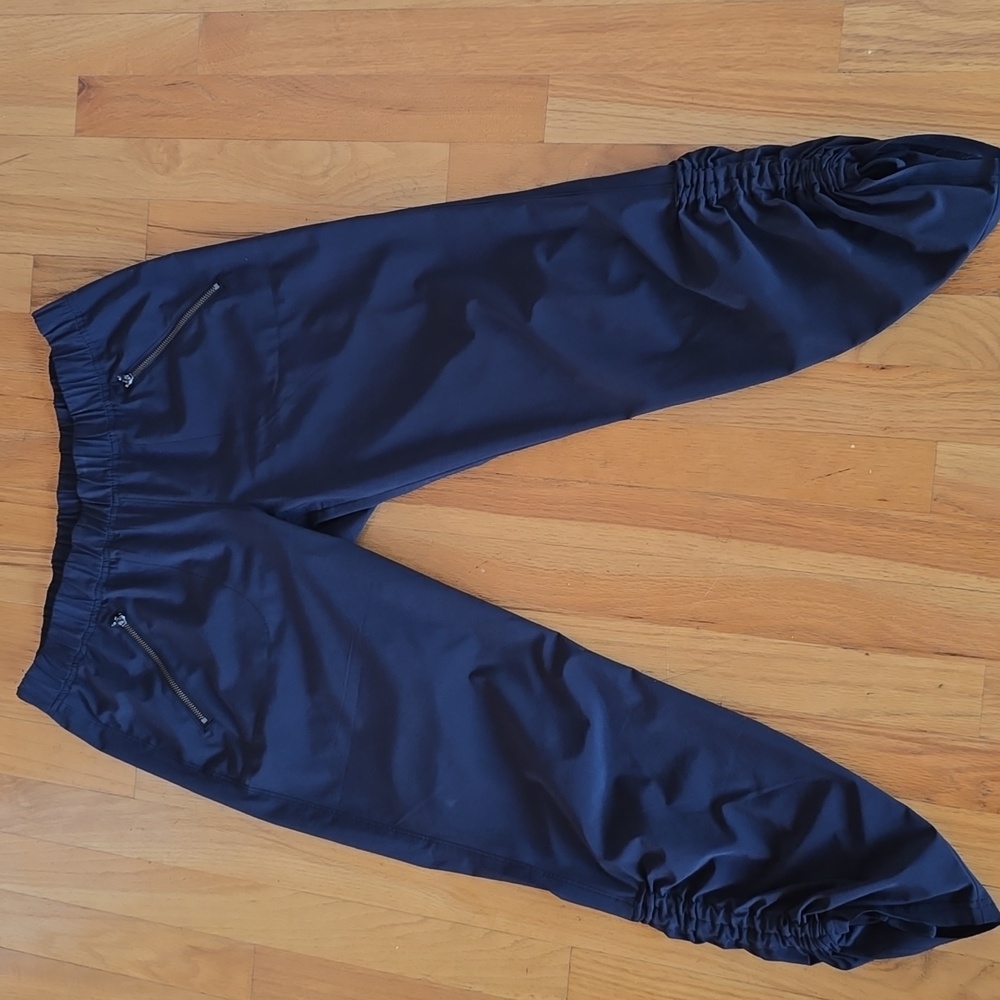 Athleta Women's Black Drawstring Cuff Pants- 8